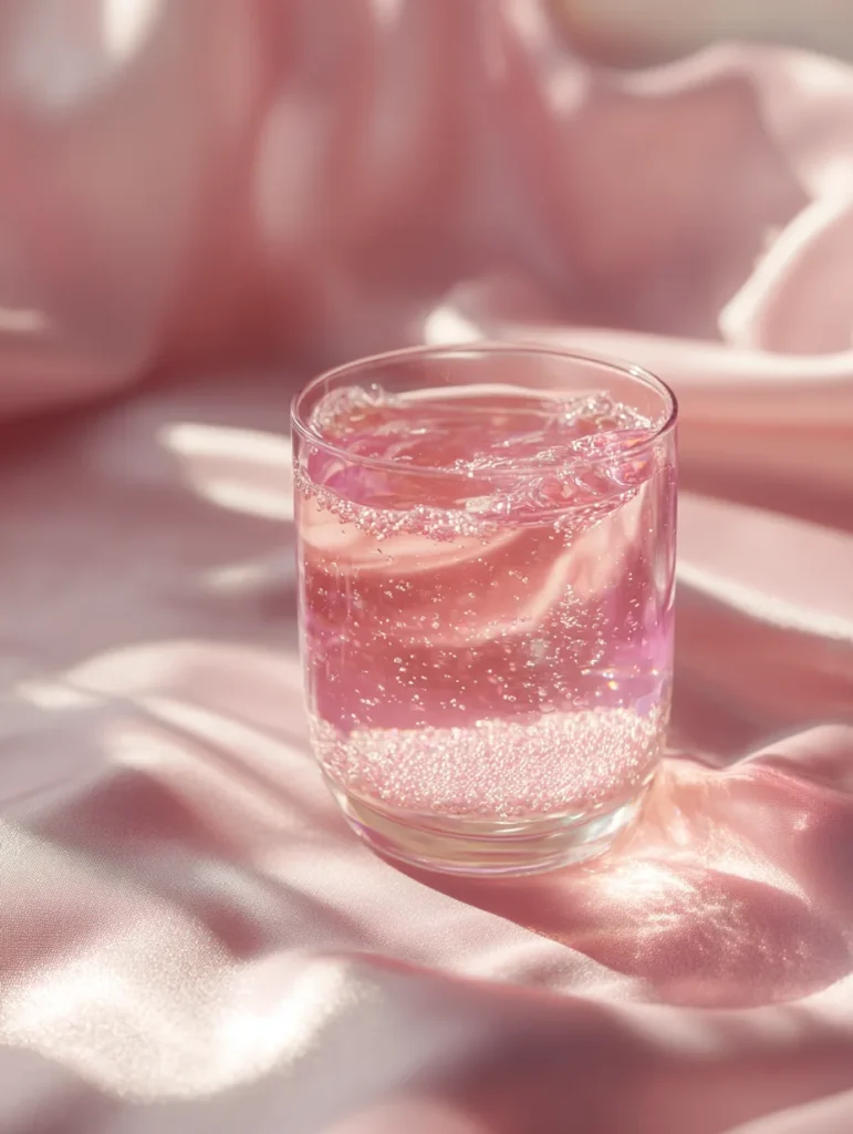 Pink Salt Trick Recipe for Weight Loss: Why It Works + How to Make It Close-up of ice-filled salt detox drink