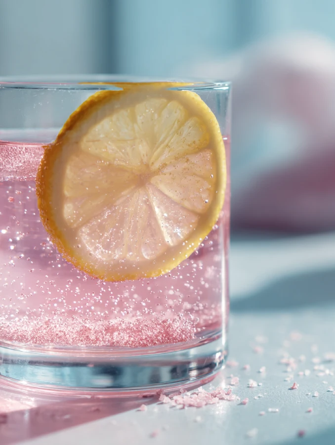Pink Salt Diet Recipe Refreshing pink salt detox water with citrus