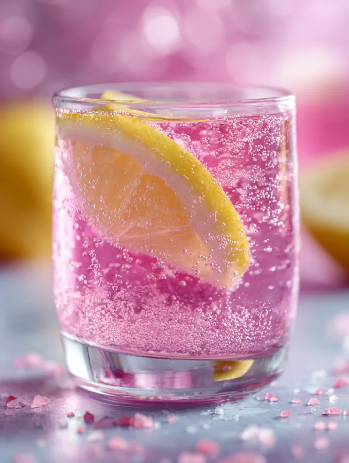 Pink Salt Diet: 4-Ingredient Drink to Flatten Belly Bloat Naturally Detox drink with lemon and pink salt granules