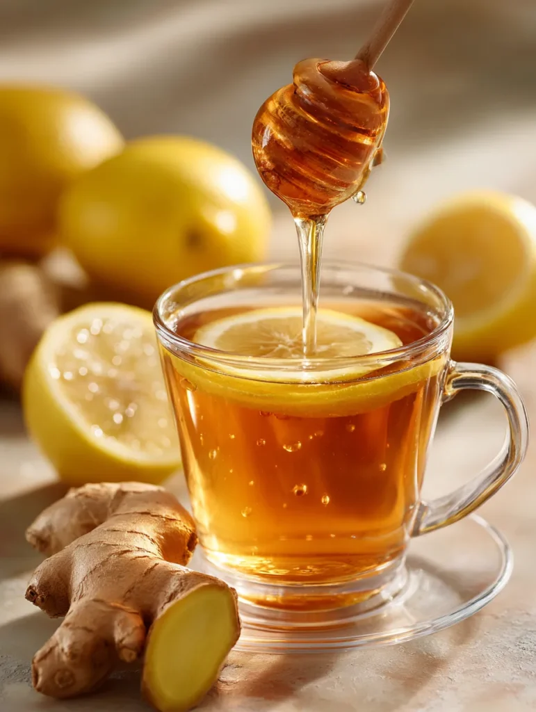 Brazilian Mounjaro Recipe With ACV & Lemon for Fat Loss (2025) Glass of Brazilian Mounjaro drink with herbs and lemon