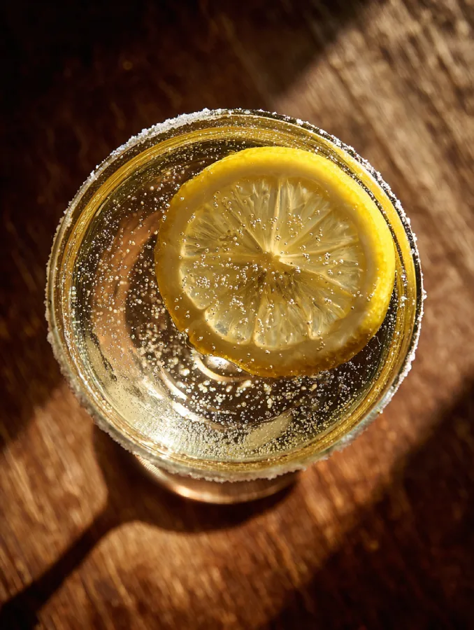 Citrus detox drink with warming spices and honey