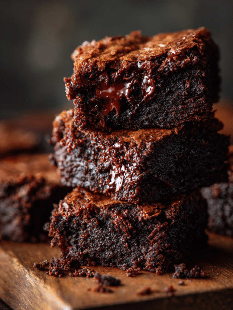 Homemade zucchini brownie recipe with rich chocolate texture