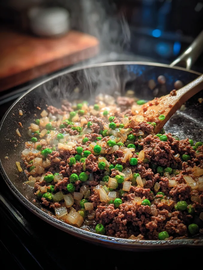 browning ground beef for tater tot casserole