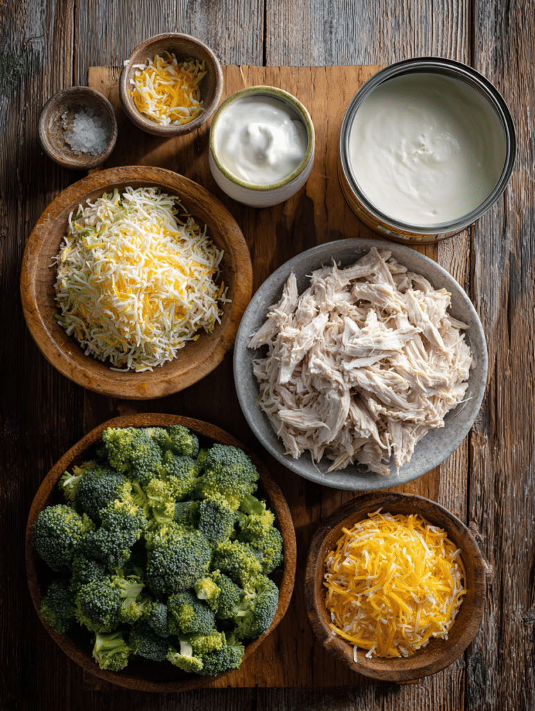 Chicken Broccoli Casserole Recipe chicken-broccoli-casserole-ingredients