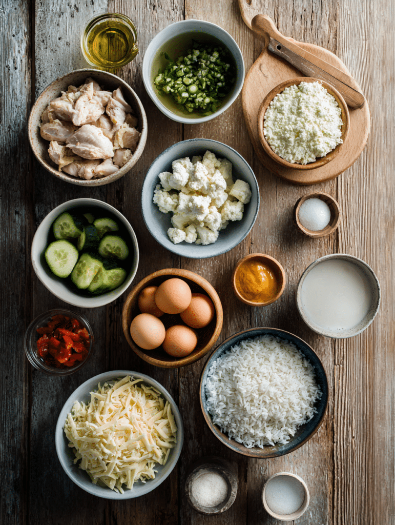 ingredients for an easy gluten free casserole recipe