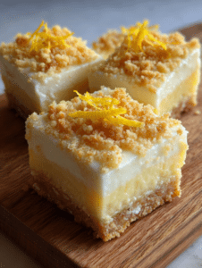 Lemon condensed milk fridge slice plated summer dessert