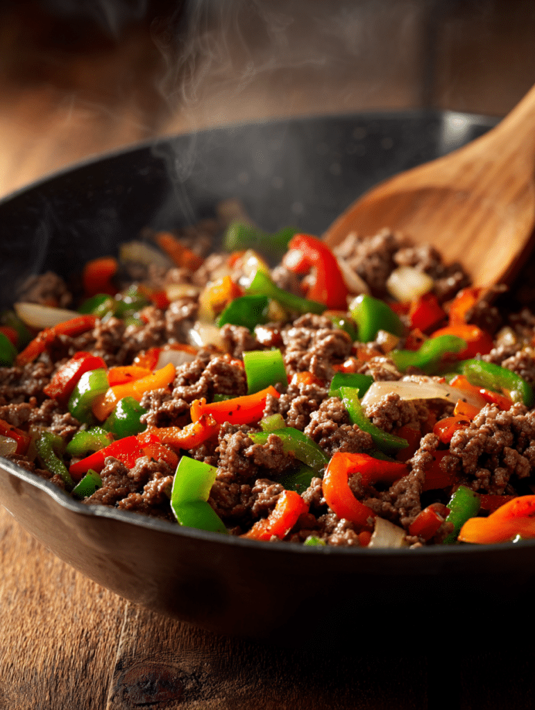 Stuffed Pepper Casserole Recipe stuffed pepper casserole beef and peppers cooking in one pot