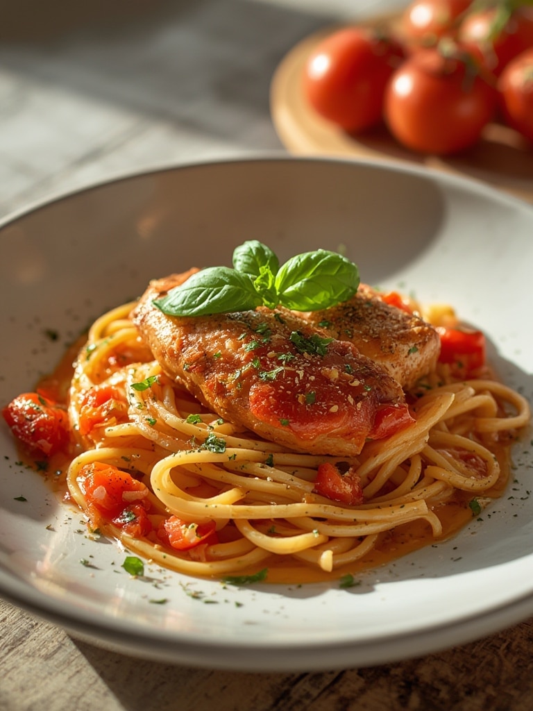 Bruschetta chicken pasta