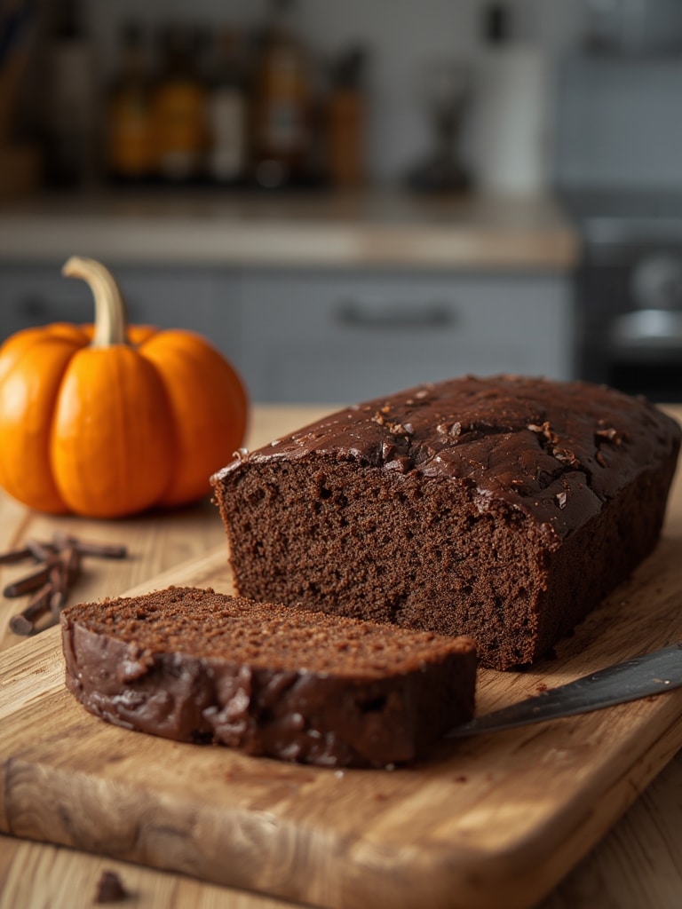 Chocolate pumpkin bread