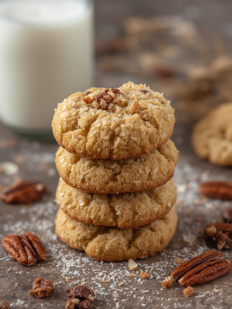 Coconut pecan cookies