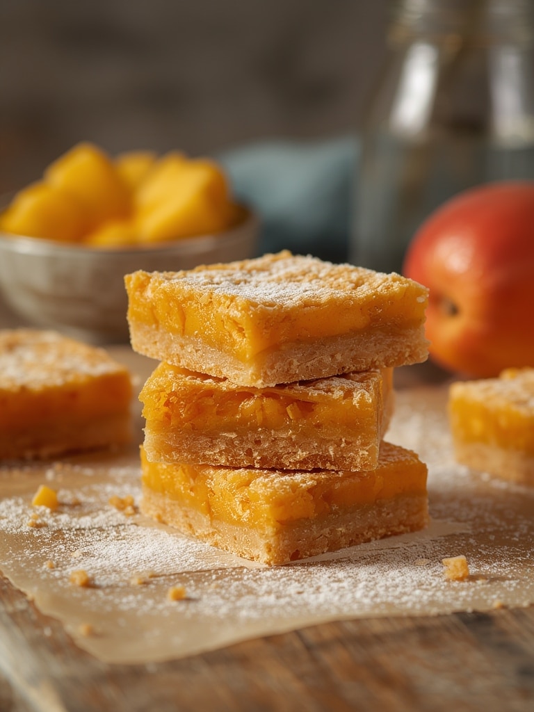 Mango crumble bars