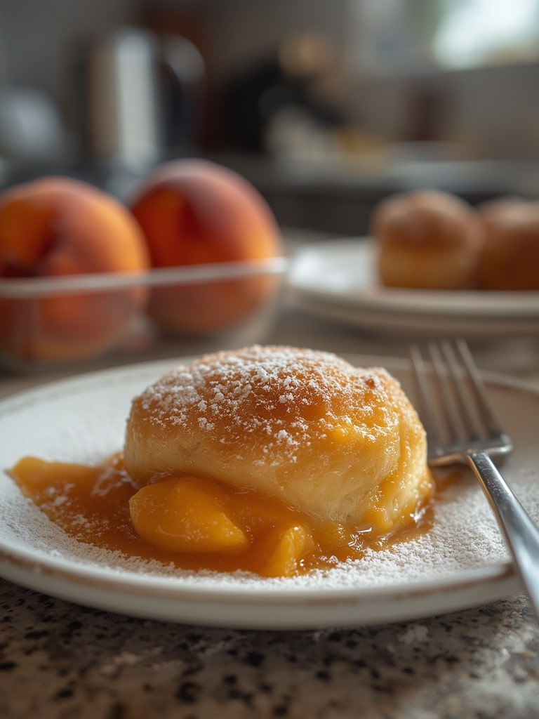 Peach cobbler rolls