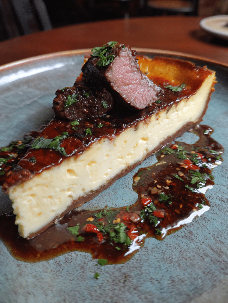 Savory Cheesecake with Smoked Beef