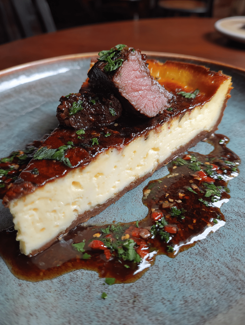 Savory Cheesecake with Smoked Beef
