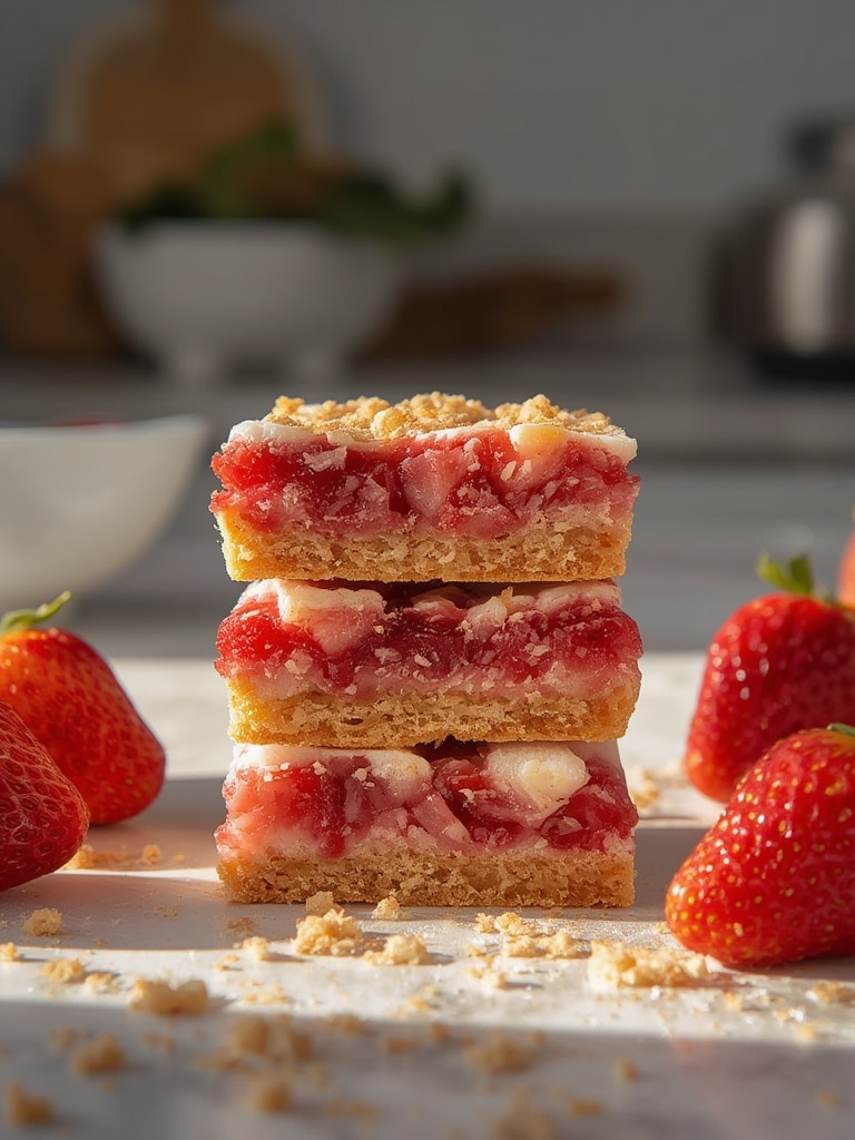 Strawberry crunch bars