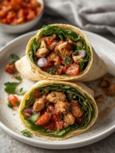 mediterranean chicken wraps