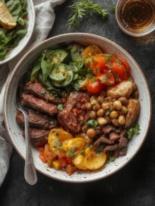 mediterranean steak bowl