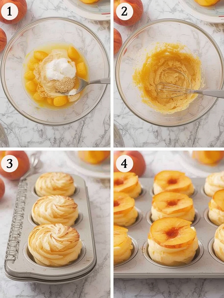 peach mini cakes ingredients