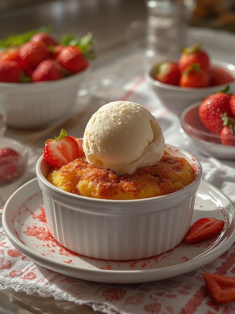 Strawberry cobbler recipe