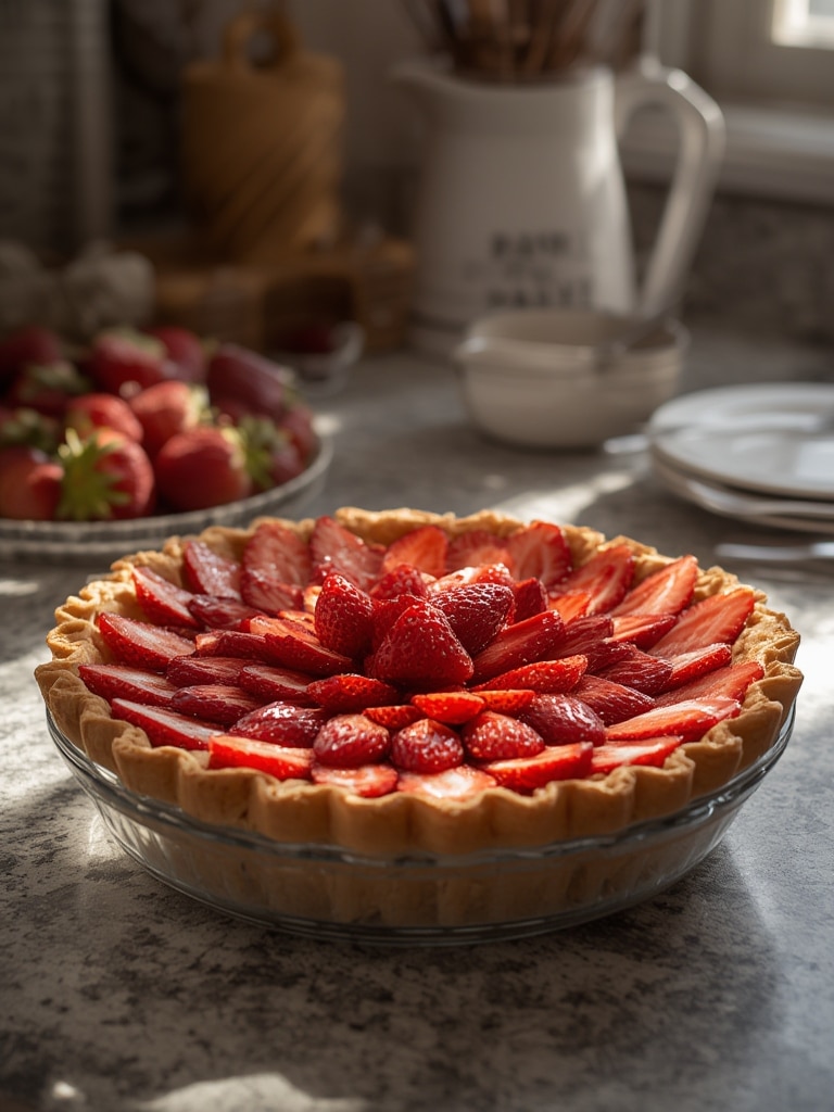 Strawberry rhubarb pie